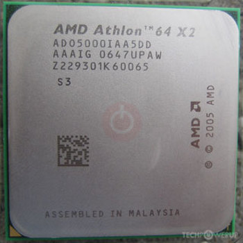 AMD Athlon 64 X2 5000+ 2.6 GHz Dual-Core Processor - Socket AM2, ADO5000IAA5DU