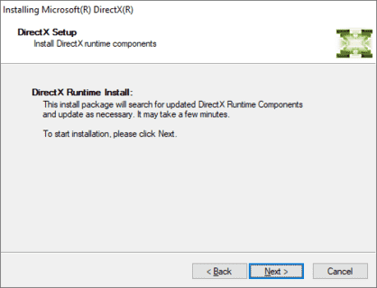 directx runtime microsoft