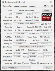 Sapphire RX580 NITRO+ Special Edition Silent BIOS (mfr version