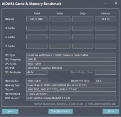 Aida 5 - RAM3600CL14 tighter at 1.44V, OC2.png