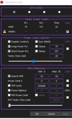 Acer Nitro 5 ThrottleStop Settings | TechPowerUp Forums
