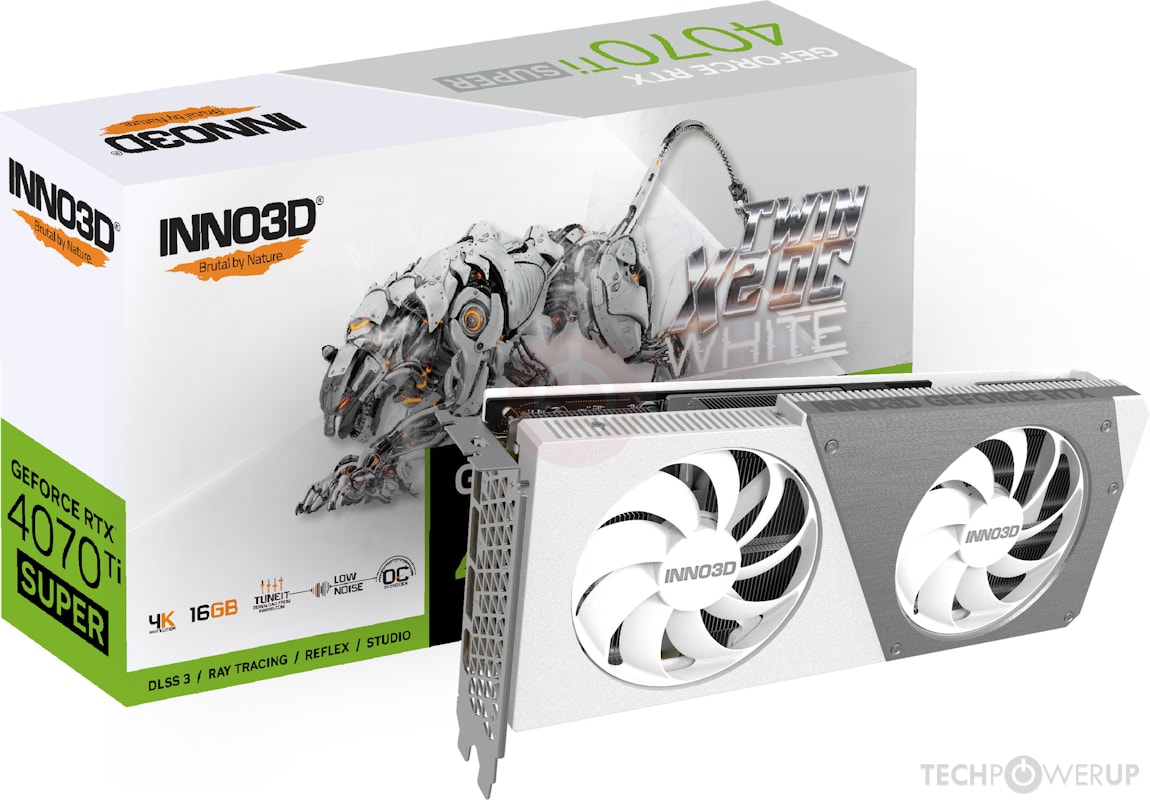 Inno3D RTX 4070 Ti SUPER TWIN X2 OC WHITE Specs | TechPowerUp GPU