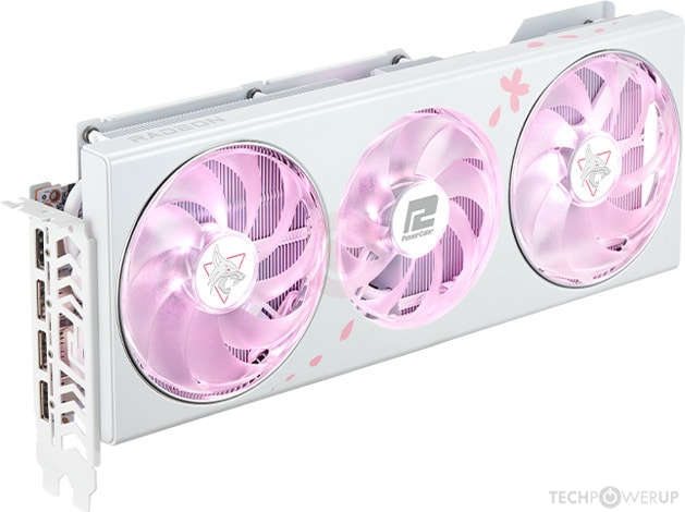 【新品】PowerColor RX7800XT 16G-L／OC／SAKURA PowerColor Hellhound Sakura AMD Radeon 7800 XT Graphics Card