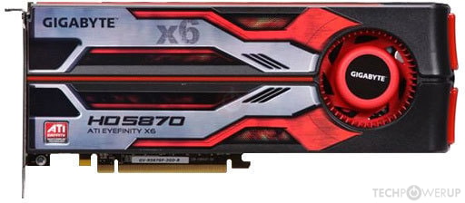 GIGABYTE HD 5870 Eyefinity X6 Specs | TechPowerUp GPU Database