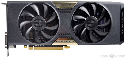 EVGA GTX 770 Dual w/ ACX Cooler 4 GB Specs | TechPowerUp GPU Database