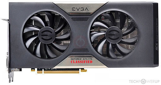 EVGA GTX 770 Dual Classified w/ ACX Cooler Specs | TechPowerUp GPU