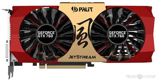 グラフィックボード・グラボ・ビデオカード PALIT GTX760 JETSTREAM 4GB GDDR5 256B Palit GTX 760 JetStream Specs | TechPowerUp GPU Database