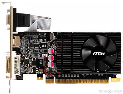 MSI GT 610 Low Profile V2 2 GB Specs | TechPowerUp GPU Database