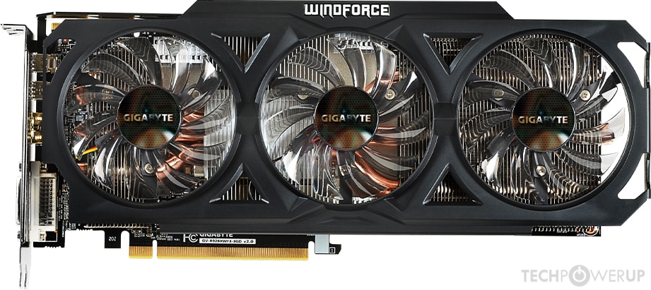 グラフィックボード・グラボ・ビデオカード GIGABYTE GV-R928WF3OC-3GD Radeon R9 280 GIGABYTE R9 280 WindForce 3X OC Specs | TechPowerUp GPU Database