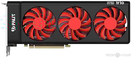 GeForce GTX 980 Trio ＋適応ケーブル✕2 Palit GTX 980 Trio Specs | TechPowerUp GPU Database