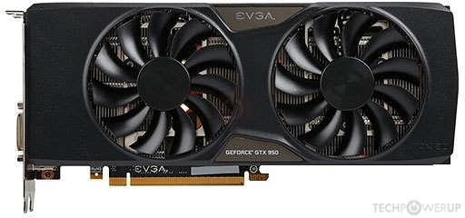 EVGA GTX 950 Superclocked+ ACX 2.0 Specs | TechPowerUp GPU Database