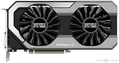 美品 1060 6GB palit GeForce SuperJetStream Palit GeForce GTX 1060 6GB Super JetStream GPU PCIe Tested