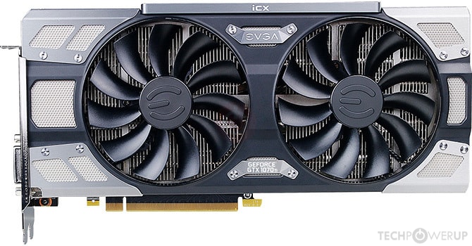 PCパーツ Nvidia GPU EVGA GeForce GTX 1070 Ti EVGA GeForce GTX 1070 Ti SC Gaming ACX 3.0 Black Edition
