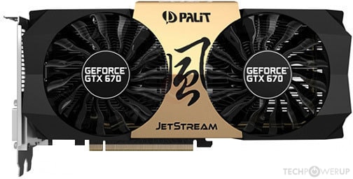 動作確認済み！送料無料！Palit GTX670 JETSTREAM 2GB Palit GeForce GTX 670 JetStream 2 GB Review | TechPowerUp