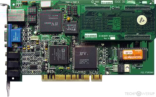 【送60サイズ】Diamond Multimedia　EDGE 3D 3000　PCIバス用グラフィック+サウンドボード ※未チェック