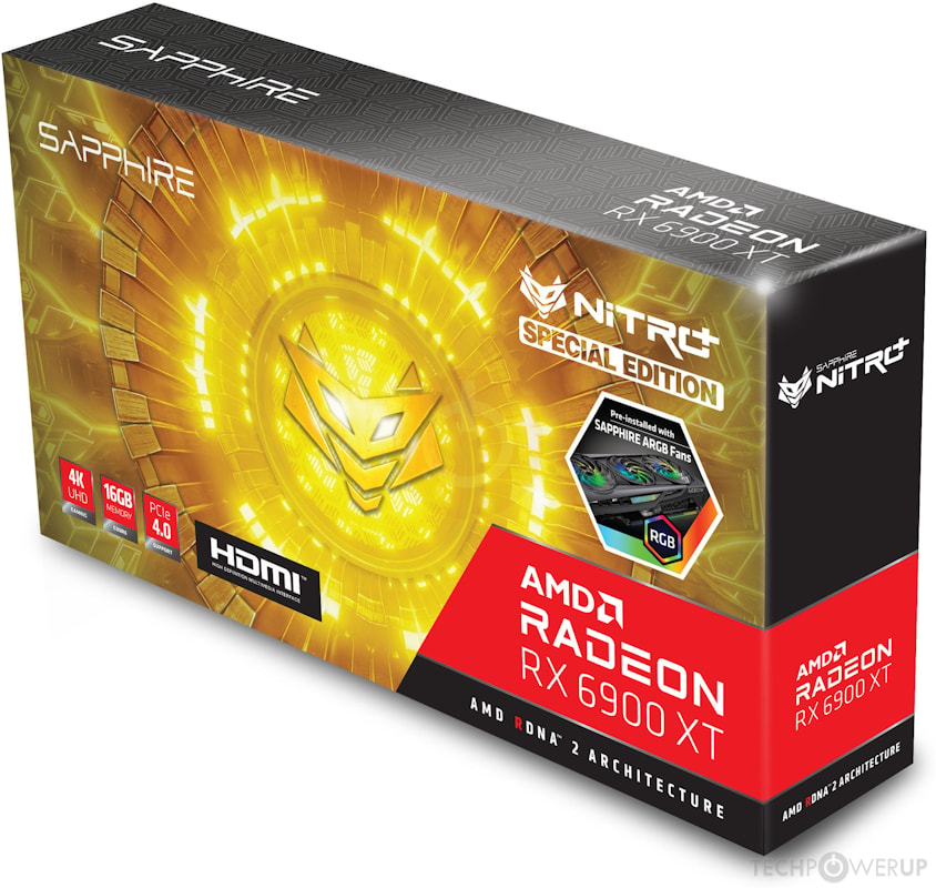 Sapphire NITRO+ RX 6900 XT Special Edition OC Specs | TechPowerUp