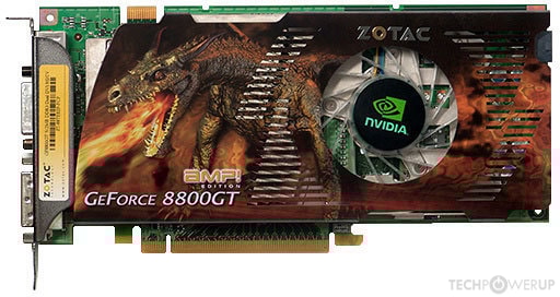 ZOTAC 8800 GT AMP! Edition Specs | TechPowerUp GPU Database