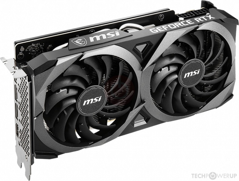 【美品】MSI GeForce RTX 3060 Ti VENTUS 2X OC MSI VENTUS 2X OC GeForce RTX 3060 Ti 8 GB Video Card (RTX