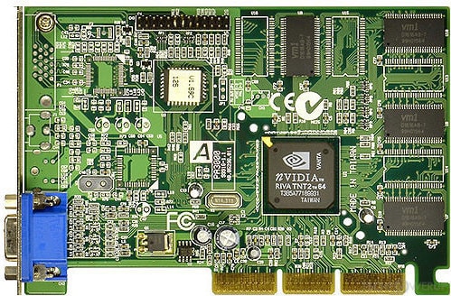 NVIDIA Riva TNT2 M64 32MB SDR 64bit AGP 4x ヴィンテージ レトロ