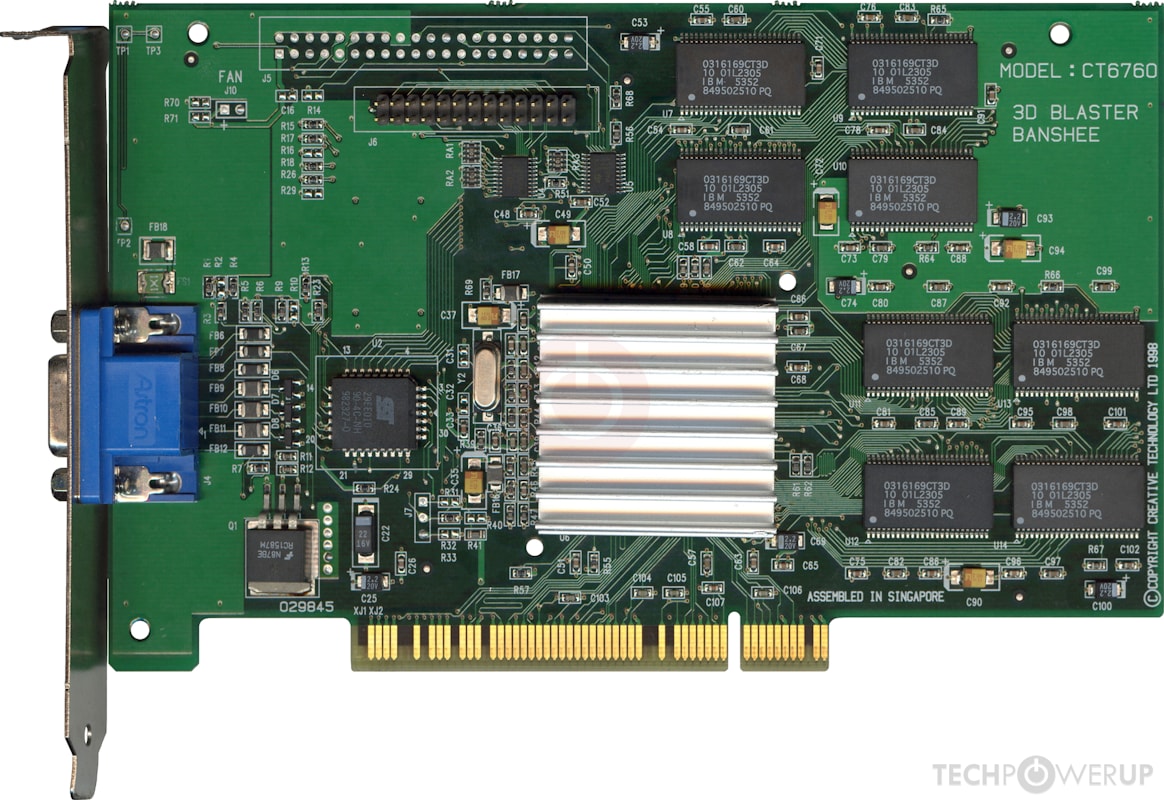 グラフィックボード・グラボ・ビデオカード 3dfx Voodoo Banshee BUFFALO WGP-FX16 PCI 3dfx Voodoo Banshee PCI 16 MB Specs | TechPowerUp GPU Database