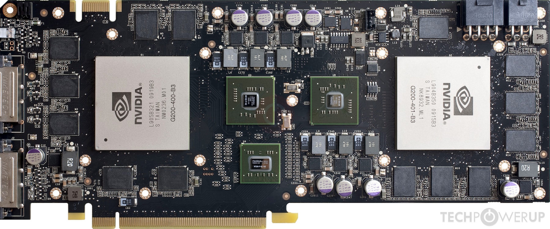 NVIDIA GeForce GTX 295 Single PCB Specs | TechPowerUp GPU Database
