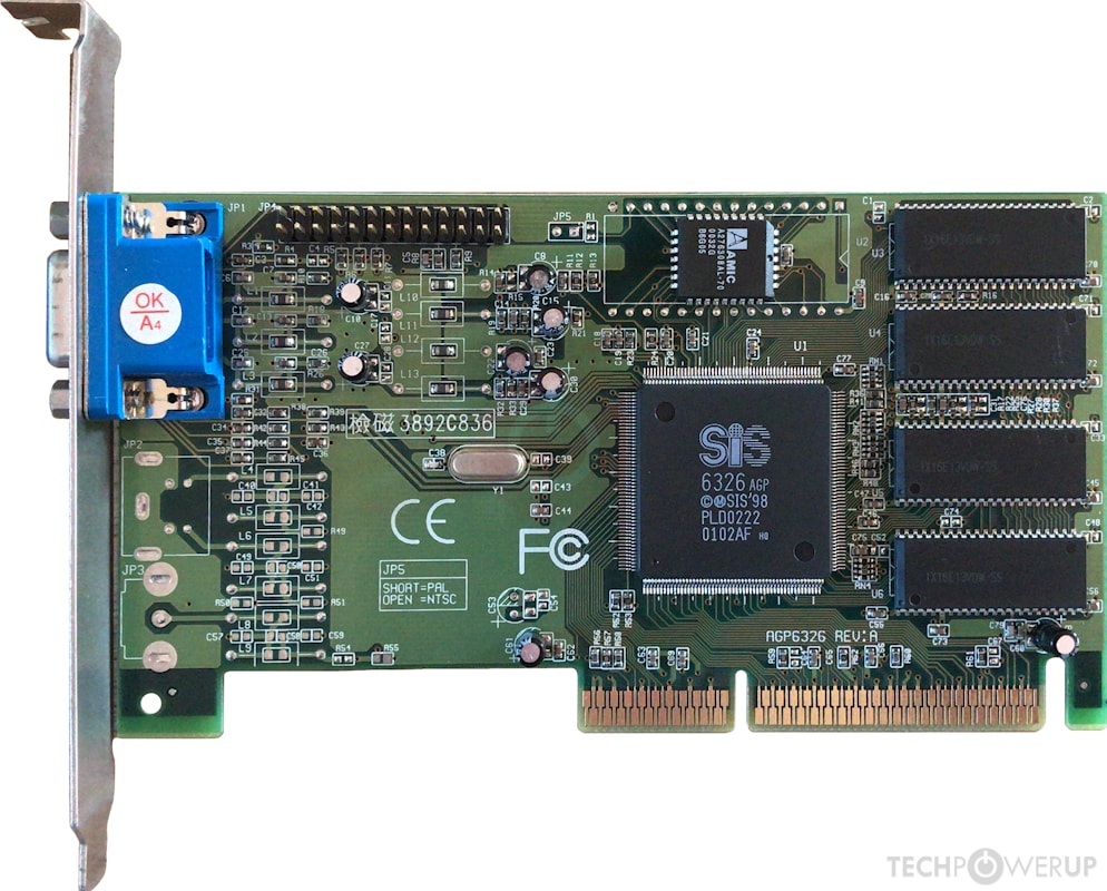 acgカード　　Legend    of    SSP⭐︎32 SiS 6326 AGP Specs | TechPowerUp GPU Database