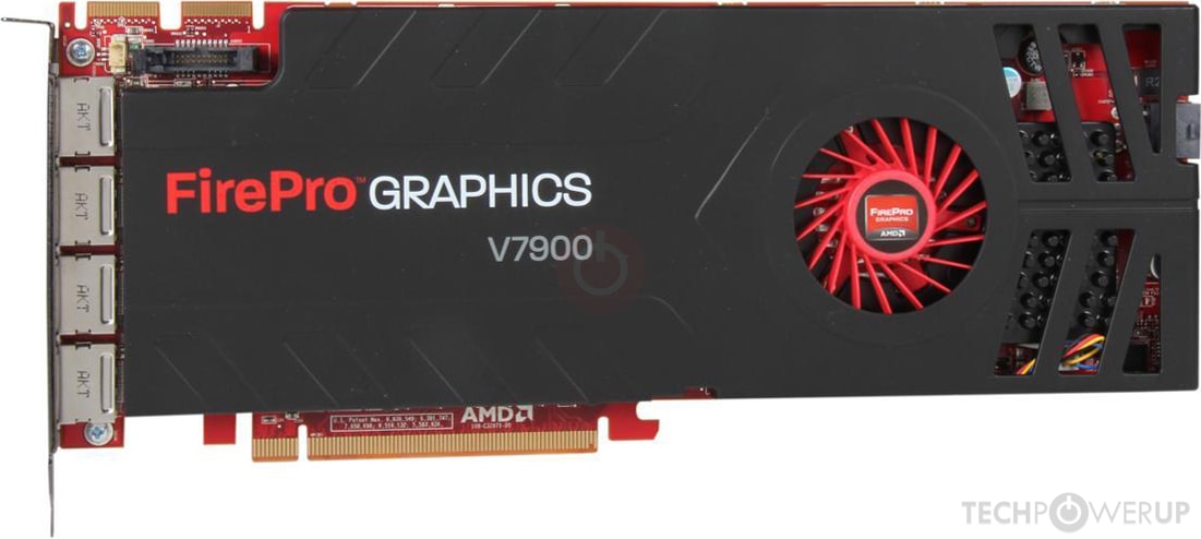 AMD FirePro V7900 PCIe 2048MB 4xDP Retail : Sapphire AMD FirePro V7900 2GB GDDR5 Quad DP PCI