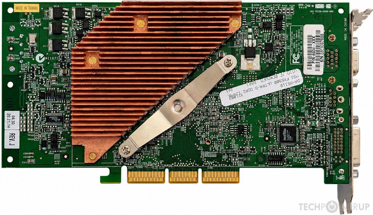 NVIDIA GeForce FX 5800 Ultra Specs | TechPowerUp GPU Database