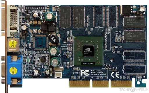 PNY GeForce FX 5700 LE 128MB AGP Graphics Card | VGA + DVI | Retro GPU