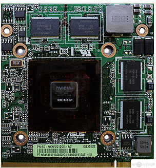 Nvidia GeForce 9600M GS - Carte graphique pour PC portable - 512