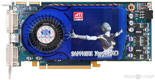 Sapphire radeon x1950pro 512mb 256bit ddr3 agp