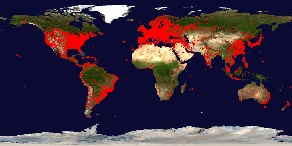 World Map with User Locations