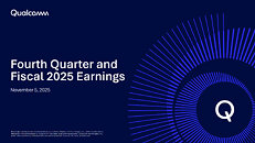 (PR) Qualcomm Announces Fourth Quarter and Fiscal 2025 Results
