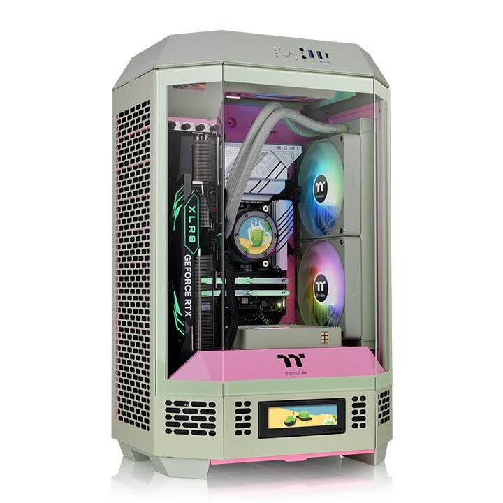 Thermaltake’s Tower 300 Chassis introduces Stylish Matcha Plum and Peach Fuzz Colors