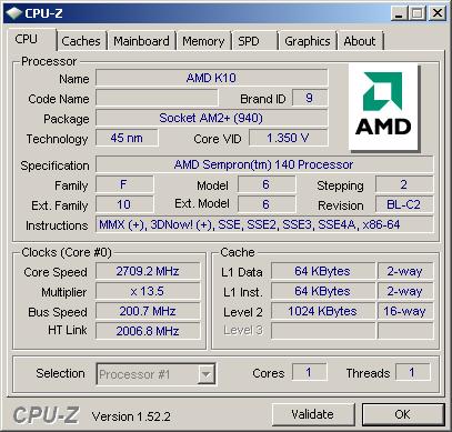 list of amd k10 processors