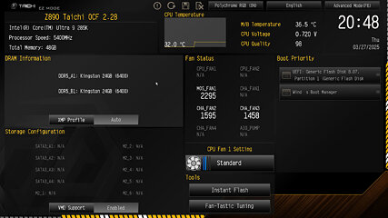 ASRock Z890 Taichi OCF Review - BIOS Overview | TechPowerUp