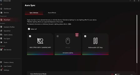 ASUS ROG Strix X870-I Gaming WiFi Review - Board Software | TechPowerUp