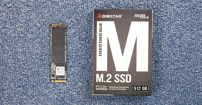 PC/タブレットBIOSTAR M.2 NVMe SSD 512GB M700 Series