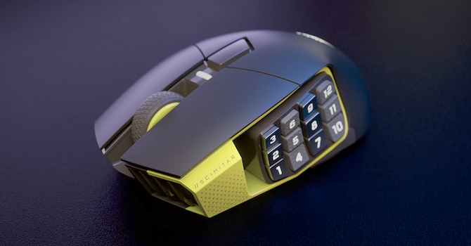 CORSAIR SCIMITAR ELITE WIRELESS SE ホワイト CORSAIR Scimitar Elite Wireless SE Gaming Mouse with 16