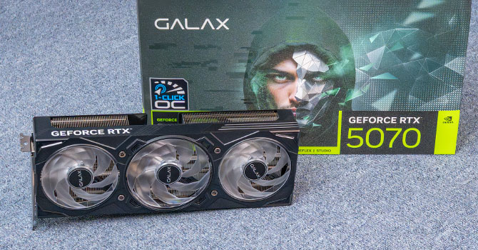 【極美品】GALAX RTX 5070 1-CLICK OC【短時間使用】 GeForce RTX™ 5070 1-Click OC 2X GALAX