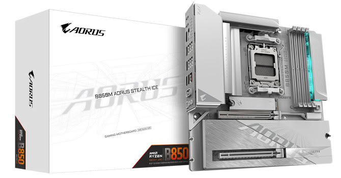 B850M AORUS STEALTH ICE 本体 + Window 11 Gigabyte B850M Aorus Stealth Ice Review | TechPowerUp
