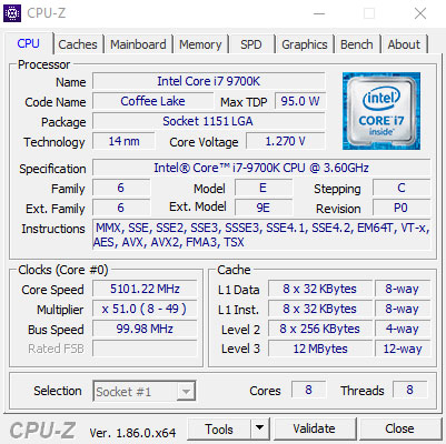 Intel Core i7-9700 Specs  TechPowerUp CPU Database