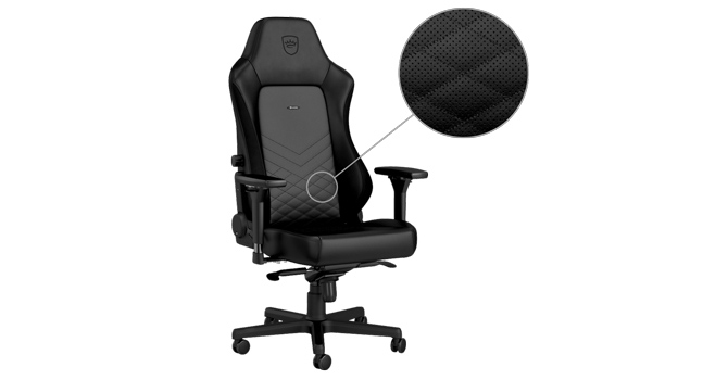 noblechairs Footrest 2 - Real Leather Black