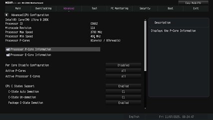 NZXT N9 Z890 Review - BIOS Overview | TechPowerUp