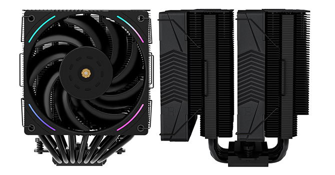 Dissipatore CPU Thermalright Phantom Spirit 120 Vision EVO – Doppia Torre, Schermo IPS 3.95", 7 Heatpipe AGHP 5.0, Per Intel LGA1851 E AMD AM5