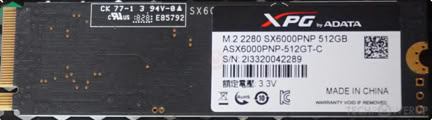 XPG SX6000 Pro 512 GB Specs | TechPowerUp SSD Database
