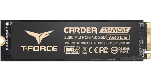thumbnail image 2 of ⚡ Team Group T-Force Cardea A440 1TB NVMe SSD – PCIe Gen 4.0 X4 – M.2 2280 – PS5 Compatible 2 of 4