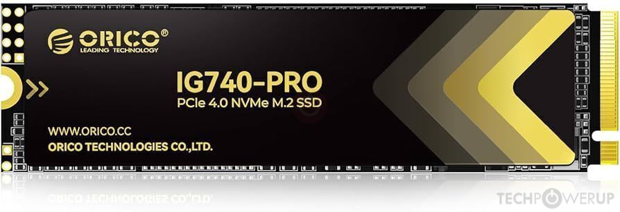 内蔵型SSD ORICO IG740-PRO 1TB SSD M.2 NVMe Gen4 Orico IG740 Pro 1 TB Specs | TechPowerUp SSD Database