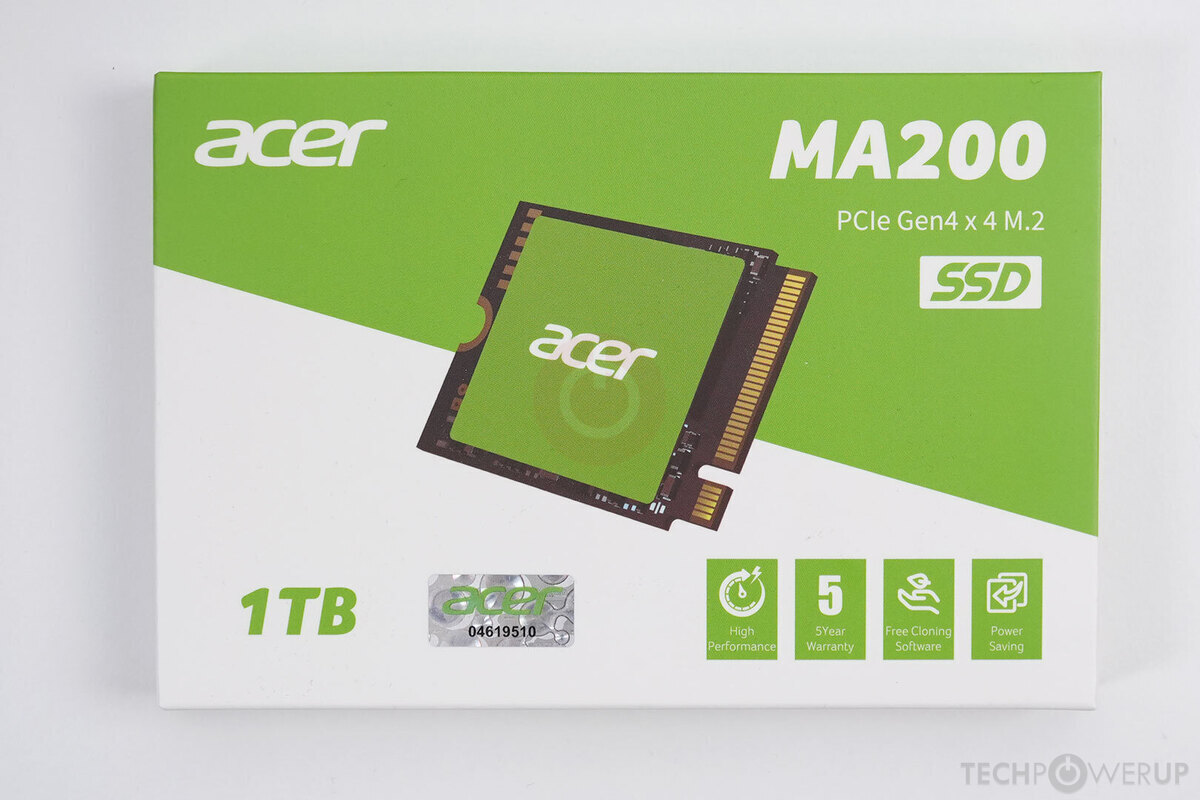 Acer MA200 1 TB Specs | TechPowerUp SSD Database