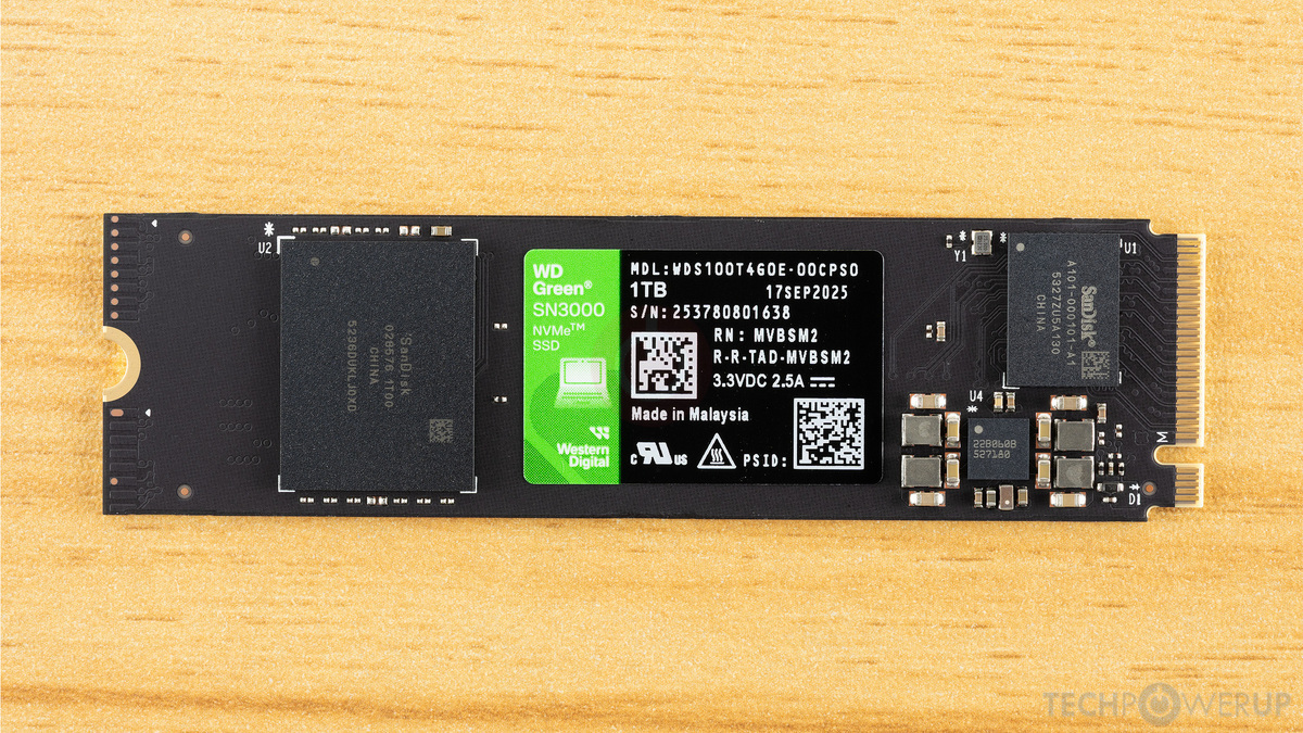 Western Digital Green SN3000 1 TB Specs | TechPowerUp SSD Database